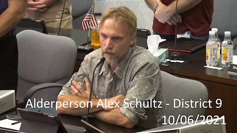 Alderperson Alex Schultz's (District 9) Invocation At 10/06/2021 Appleton Common Council Meeting