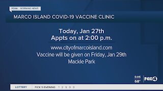 Marco Island appointments for covid vaccine opens today