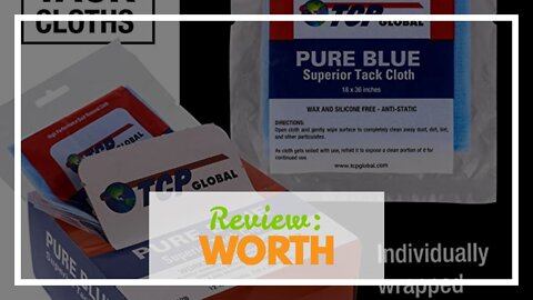 Review: Sponsored Ad - TCP Global - Pure Blue Superior Tack Cloths - Tack Rags (Box of 12) - Au...