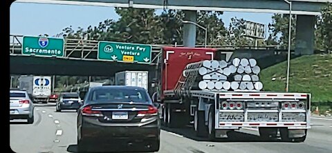 Rods of God on Los Angeles freeway!