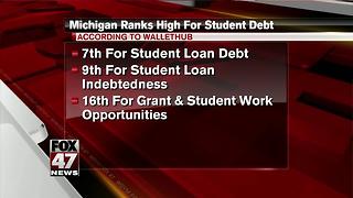 Michigan among top 10 states with most student debt