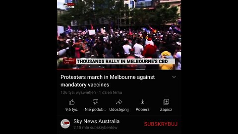 SKY NEWS AUSTRALIA 27.11.21 PROTEST (Napisy PL)