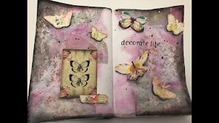 Mixed Media page- Decorate Life (from Lovely Lavender Wishes)