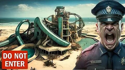 SCARY POLICE ENCOUNTER IN ABANDONED WATERPARK FROM HELL EVERYTHING WENT WRONG!