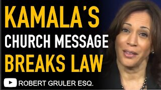 Kamala’s McAuliffe Church Endorsement Violates Federal Law