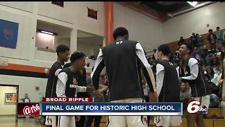 Final home basketball game at Broad Ripple High School as school closes for good in May