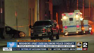 Neighbors near crime scene of slain Baltimore detective upset about police conduct