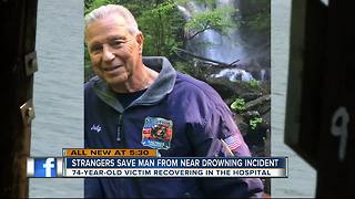 Strangers save man from near drowning incident