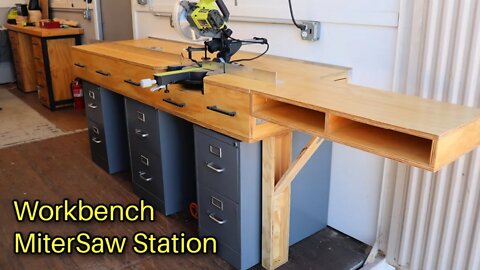 Overbuilt Workbench & Miter Saw Station - How to Make