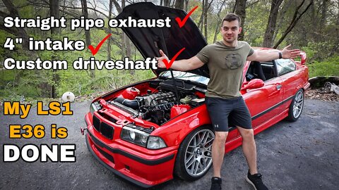 Finishing my LS Swap - Final Parts Installed on my Build! E36 LS1 Swap Pt. 17