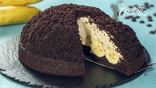 Gerrman Mocha Mole Cake -Maulwurfkuchen - Chocolate Mocha Banana Cake