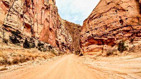 Time-lapse drive of Capitol Gorge | Capitol Reef National Park