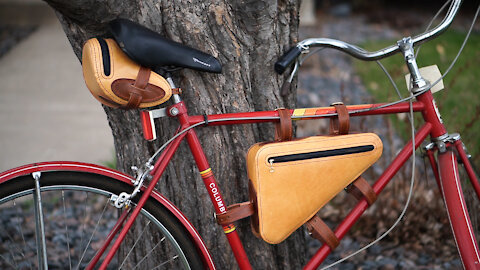 Leather Bike Bags (1 of 2 Seat Bag)