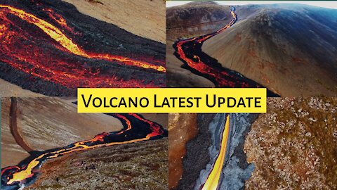 Volcano Latest Update By Drone reykjanes kilauea geldingadalir hawaiian eruption iceland
