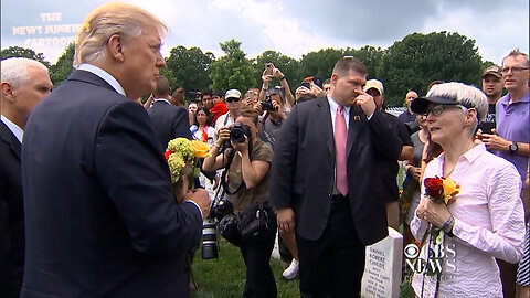 President Trump meets with mothers of fallen soldiers following Memorial Day ceremonies at Arlington National Cemetery.
