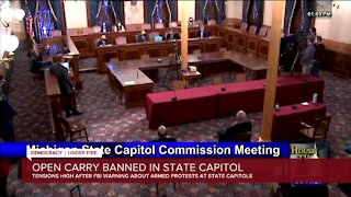 Commission votes to ban open carry of firearms at Michigan Capitol