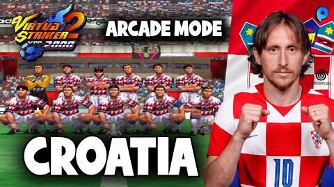 Virtua Striker 2 Ver.2000 - Dreamcast / Arcade Mode - Croatia