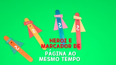 Herói e marcador de página ao mesmo tempo.