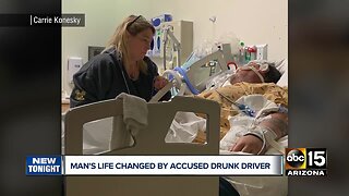 Valley family comes together after man struck by alleged DUI red-light runner