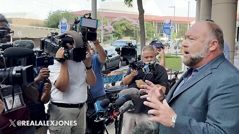 BREAKING: Alex Jones Press Conference at Federal Courthouse in Houston on The Hearing to Close Down InfoWars!
