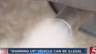 'Warming Up' Vehicle Can Be Illegal