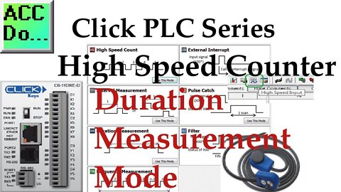 Click PLC High Speed Counter Input Duration Measurement Mode