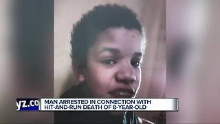 Man arrested in connection with hit-and-run that killed 8-year-old boy in Detroit