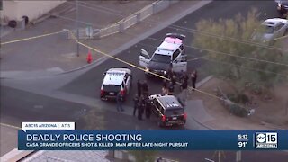 Man shot, killed by Casa Grande police; investigation now underway