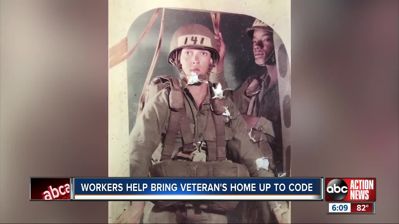 Operation Code Vet transforms veteran's home with help from other businesses