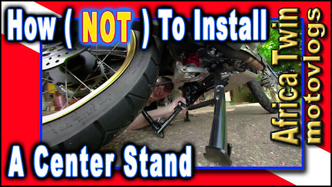 How (NOT) To Install A Center Stand On An Africa Twin - DIY - Adventure Bike - Oregon