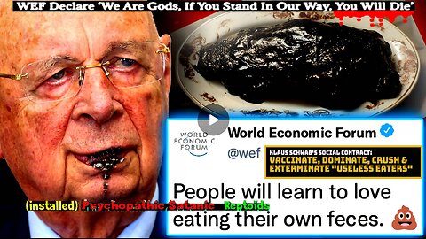 WEF Insider Warns Steaks Will Soon Be Made From "Human Sh*t" (See related links in description)