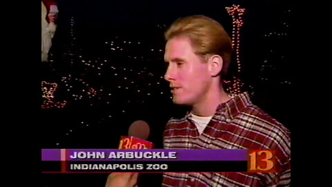 November 27, 1995 - John Arbuckle & Indianapolis Zoo Prepare for Santa