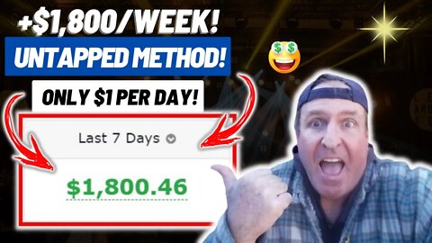 UNTAPPED Way To Earn +$1,800/WEEK For Only $1/Day! (Make Money Online For Beginners in 2022) #shorts
