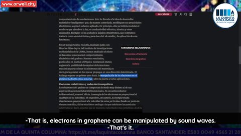 Control of graphene trough sound waves