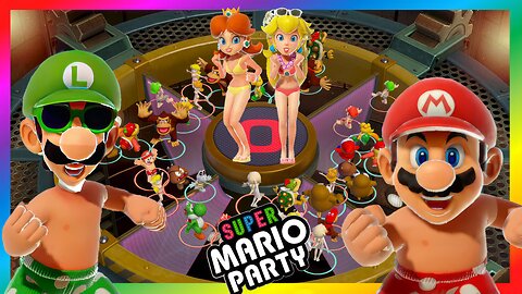 Super Mario Party - It's the Pits - Mario Peach VS Luigi Daisy