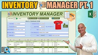 Create This AMAZING Excel Application that Tracks Purchases, Sales AND Inventory [Part 1]