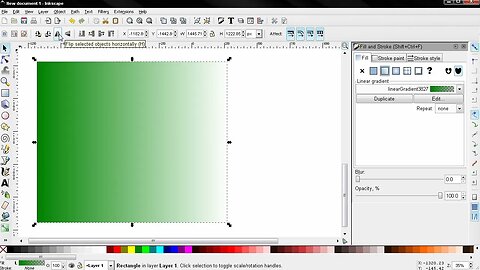 Fill and Stroke PART 3 (linear gradient) - Inkscape Beginners' Guide ep34