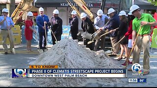 Groundbreaking ceremony held for Phase II of Clematis Streetscape project