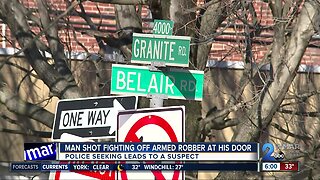 Man shot while fighting off suspects who showed up at his front door