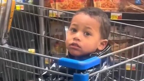 Small Boy Seen Shivering In A Shopping Cart Wearing Only A Diaper…Mother Refused To Give Him Clothes