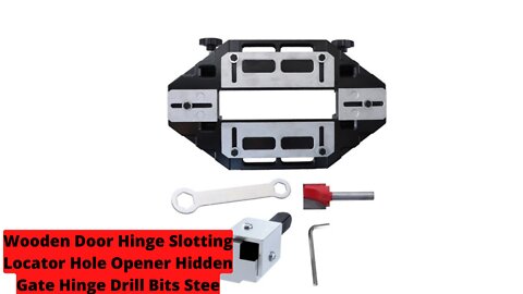 Wooden Door Hinge Slotting Locator Hole Opener Hidden Gate Hinge Drill Bits Stee