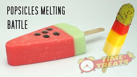 Cactus vs. Melon Ice Melting Battle - Time Lapse