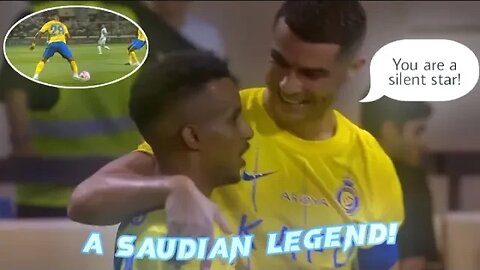 Amazing skills showed Saudian footballer Abdulrahman Ghareeb in Saudi Pro League with Ronaldo!