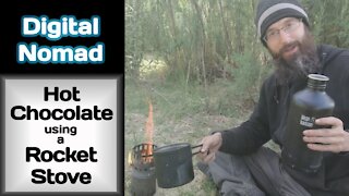 Ketogenic Hot Chocolate Using a Rocket Stove