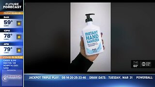 Oldsmar business transitions to making sanitizer for the community