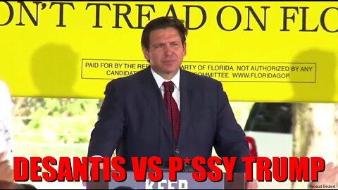 RON DESANTIS TOUGH ON CRIMINALS LIKE FAUCI WHILE TRUMP PLAYS P*$$Y WITH TOXIC JABS