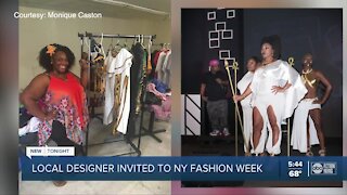 Local Tampa fashion designer represented in NY fashion week.