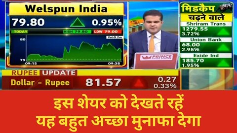 WELSPUN INDIA SHARE LATEST NEWS | WELSPUN INDIA SHARE ANALYSIS | WELSPUN INDIA SHARE PRICE TARGET