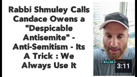 Rabbi Shmuley Calls Candace Owens a "Despicable Antisemite"