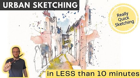 10 Minute Urban Sketching Tutorial - Quick And Easy!